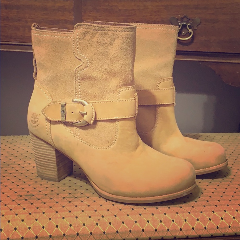 High Heeled Timberland Booties